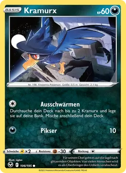 Karte Kramurx aus Silberne Sturmwinde, Nummer 106/195