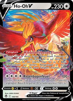 Karte Ho-Oh V aus Silberne Sturmwinde, Nummer 140/195