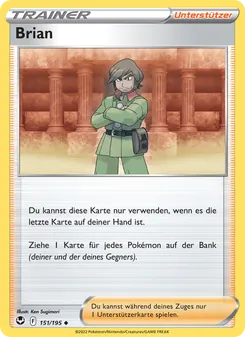 Karte Brian aus Silberne Sturmwinde, Nummer 151/195