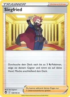 Karte Siegfried aus Silberne Sturmwinde, Nummer 159/195