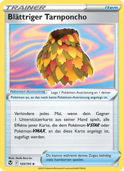 Karte Blättriger Tarnponcho aus Silberne Sturmwinde, Nummer 160/195