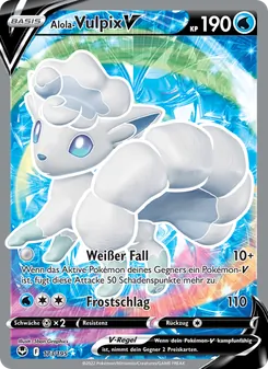 Karte Alola Vulpix-V aus Silberne Sturmwinde, Nummer 173/195