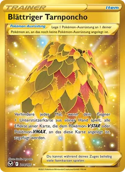 Karte Blättriger Tarnponcho aus Silberne Sturmwinde, Nummer 214/195