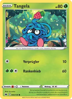 Karte Tangela aus Zenit der Könige, Nummer 004/159