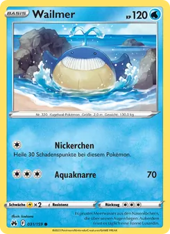 Karte Wailmer aus Zenit der Könige, Nummer 031/159