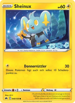 Karte Sheinux aus Zenit der Könige, Nummer 040/159