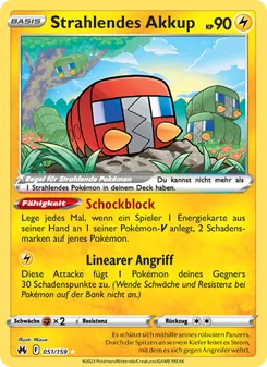 Karte Strahlendes Akkup aus Zenit der Könige, Nummer 051/159