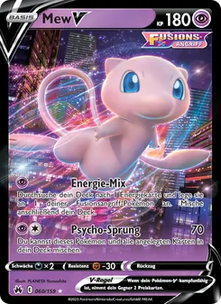 Karte Mew V aus Zenit der Könige, Nummer 060/159