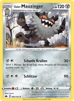 Karte Galar-Mauzinger aus Zenit der Könige, Nummer 085/159