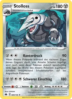 Karte Stolloss aus Zenit der Könige, Nummer 089/159