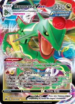 Karte Rayquaza VMAX aus Zenit der Könige, Nummer 101/159
