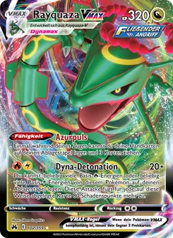 Karte Rayquaza VMAX aus Zenit der Könige, Nummer 102/159