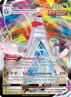Karte Duraludon VMAX aus Zenit der Könige, Nummer 104/159
