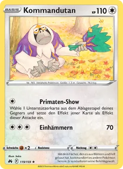 Karte Kommandutan aus Zenit der Könige, Nummer 119/159