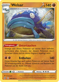 Karte Welsar aus Clash der Rebellen, Nummer 100/192