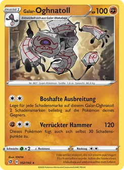 Karte Galar-Oghnatoll aus Clash der Rebellen, Nummer 102/192
