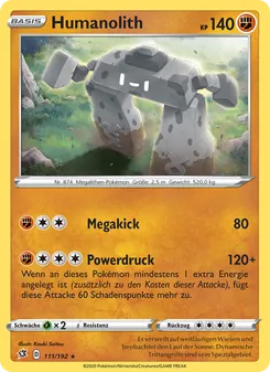 Karte Humanolith aus Clash der Rebellen, Nummer 111/192