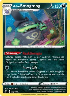 Karte Galar-Smogmog aus Clash der Rebellen, Nummer 113/192