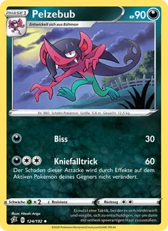 Karte Pelzebub aus Clash der Rebellen, Nummer 124/192