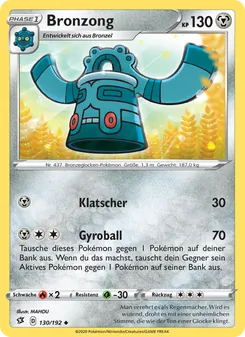 Karte Bronzong aus Clash der Rebellen, Nummer 130/192