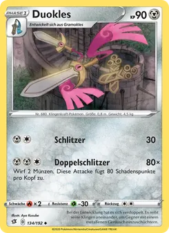 Karte Duokles aus Clash der Rebellen, Nummer 134/192