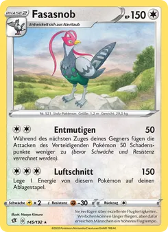 Karte Fasasnob aus Clash der Rebellen, Nummer 145/192