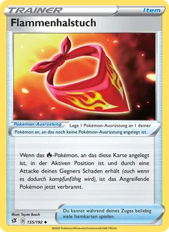 Karte Flammenhalstuch aus Clash der Rebellen, Nummer 155/192