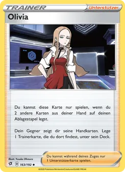 Karte Olivia aus Clash der Rebellen, Nummer 163/192