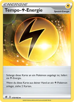 Karte Tempo-Lightning-Energie aus Clash der Rebellen, Nummer 173/192