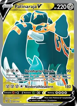 Karte Patinaraja V aus Clash der Rebellen, Nummer 187/192