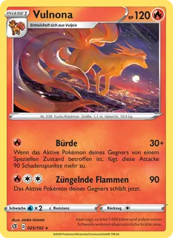 Karte Vulnona aus Clash der Rebellen, Nummer 25/192