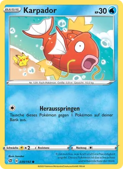 Karte Karpador aus Clash der Rebellen, Nummer 39/192
