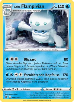 Karte Galar-Flampivian aus Clash der Rebellen, Nummer 48/192