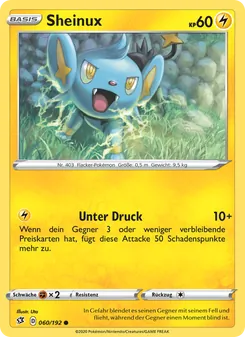 Karte Sheinux aus Clash der Rebellen, Nummer 60/192