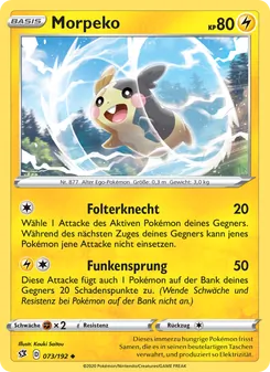 Karte Morpeko aus Clash der Rebellen, Nummer 73/192