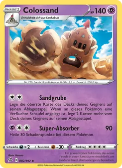 Karte Colossand aus Clash der Rebellen, Nummer 82/192