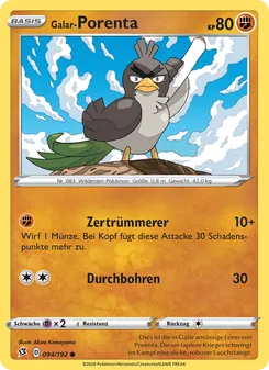 Karte Galar-Porenta aus Clash der Rebellen, Nummer 94/192