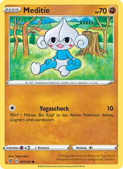Karte Meditie aus Clash der Rebellen, Nummer 97/192