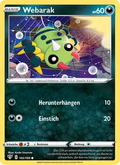 Karte Webarak aus Flammende Finsternis, Nummer 102/189
