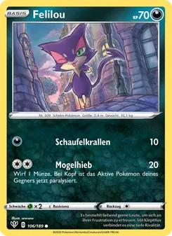 Karte Felilou aus Flammende Finsternis, Nummer 106/189