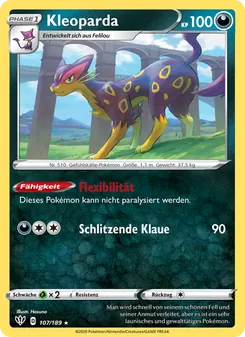 Karte Kleoparda aus Flammende Finsternis, Nummer 107/189