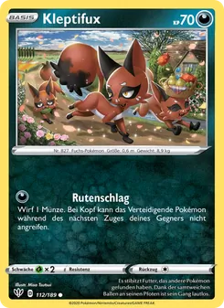 Karte Kleptifux aus Flammende Finsternis, Nummer 112/189
