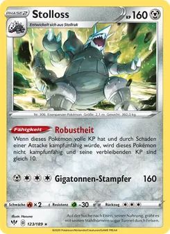 Karte Stolloss aus Flammende Finsternis, Nummer 123/189