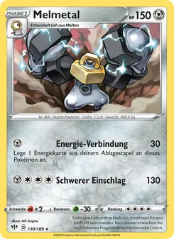 Karte Melmetal aus Flammende Finsternis, Nummer 130/189