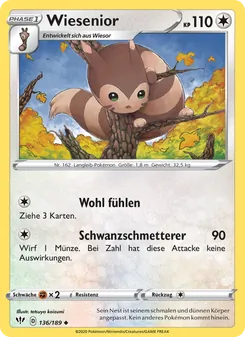 Karte Wiesenior aus Flammende Finsternis, Nummer 136/189