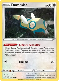 Karte Dummisel aus Flammende Finsternis, Nummer 137/189