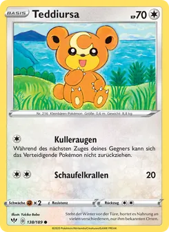 Karte Teddiursa aus Flammende Finsternis, Nummer 138/189