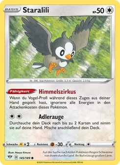 Karte Staralili aus Flammende Finsternis, Nummer 145/189