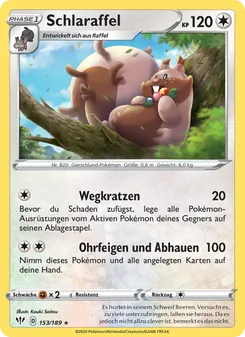 Karte Schlaraffel aus Flammende Finsternis, Nummer 153/189
