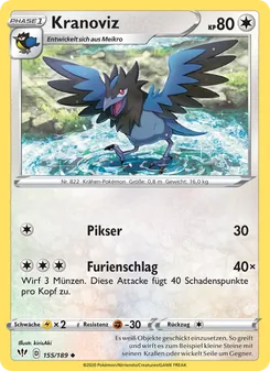 Karte Kranoviz aus Flammende Finsternis, Nummer 155/189